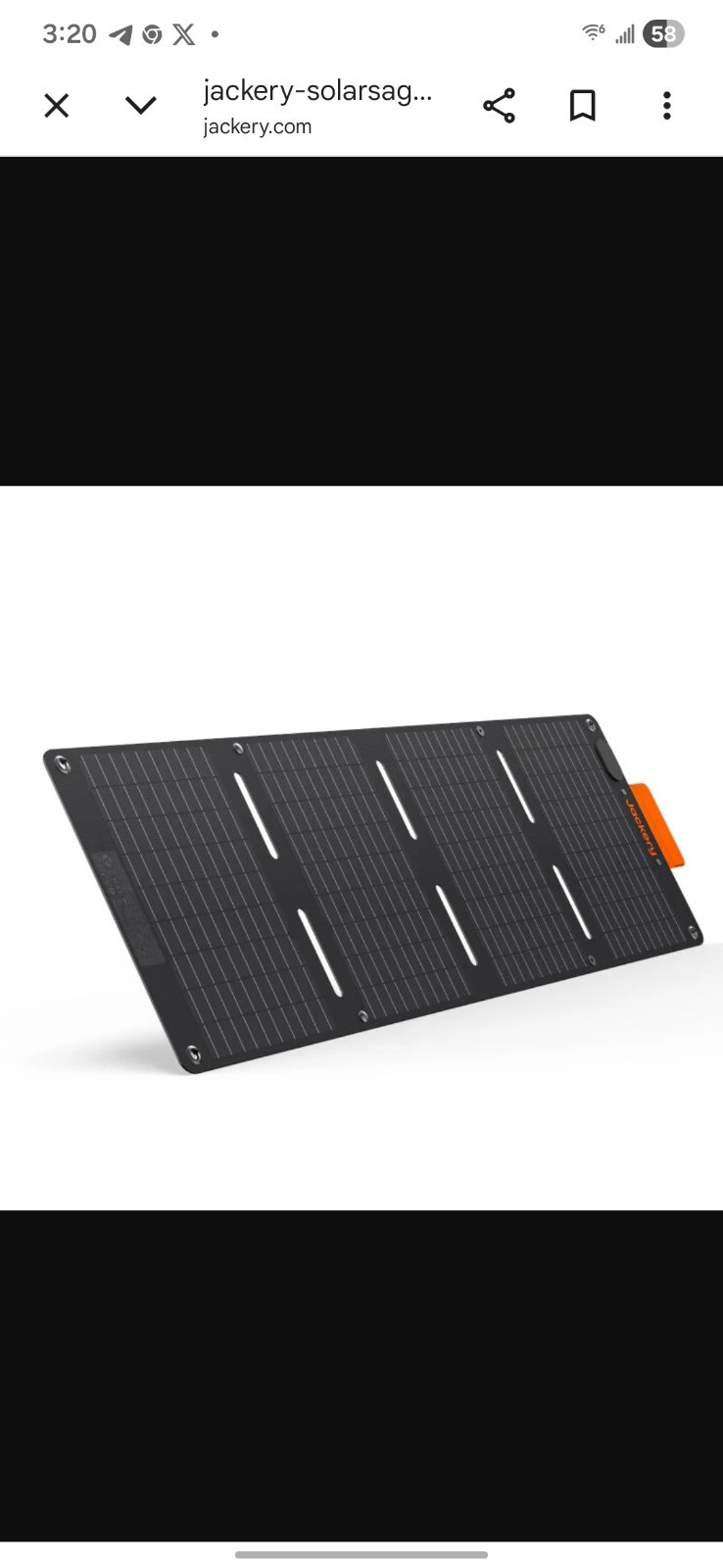 Jackery SolarSaga 40 Mini Solar Panel JS-40A