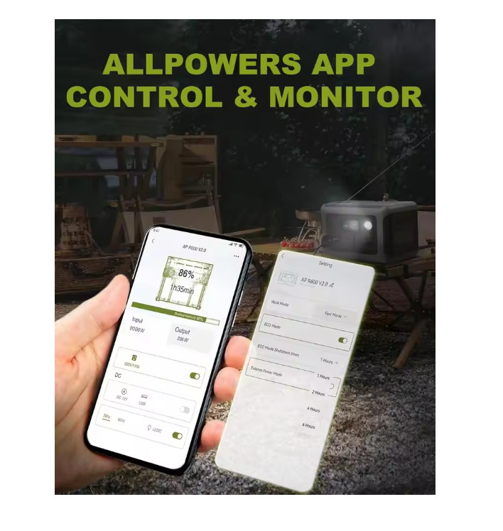 ALLPOWERS Portable Power Station R600, 299Wh LiFeP04 Battery with 2x 600
