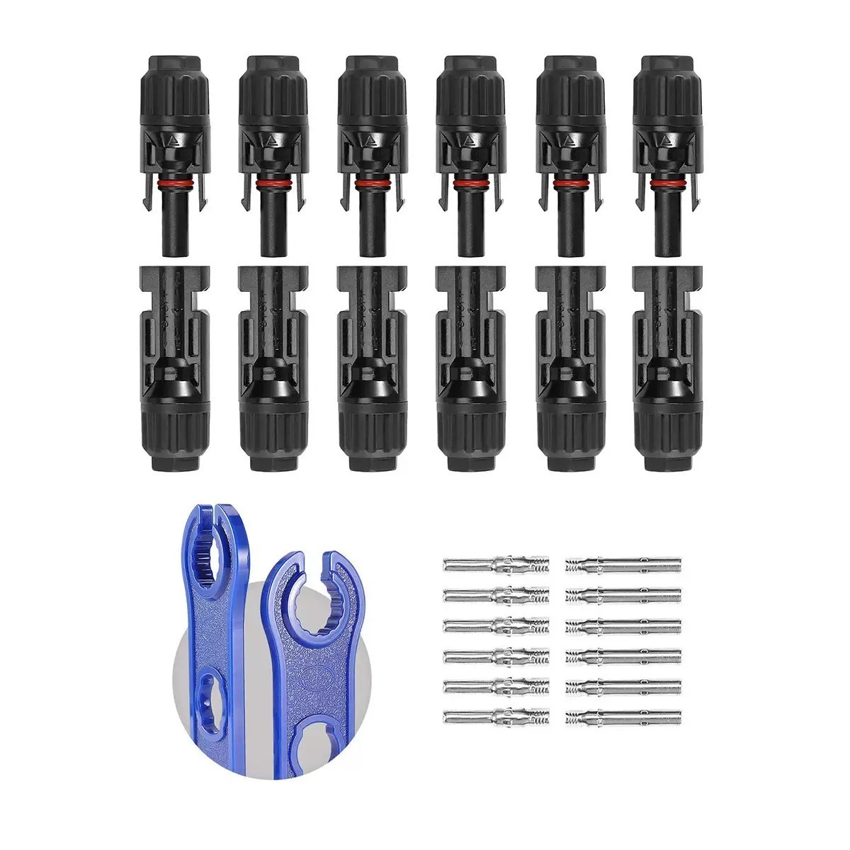 10/100PCS NEW Male Female Connector Set for DIY Solar Panel 30A Cable Waterproof