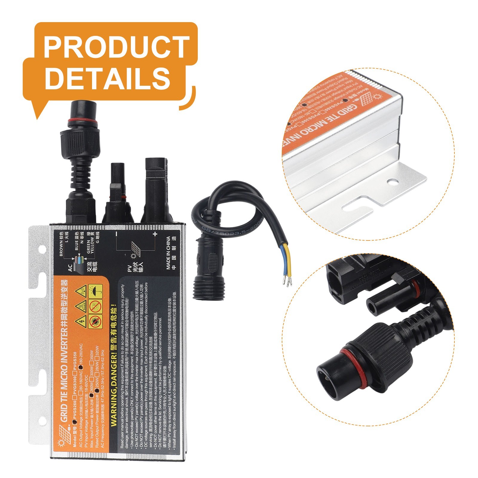 Space Saving 120700W Solar Inverter with Aluminum Alloy Design and Compact Size