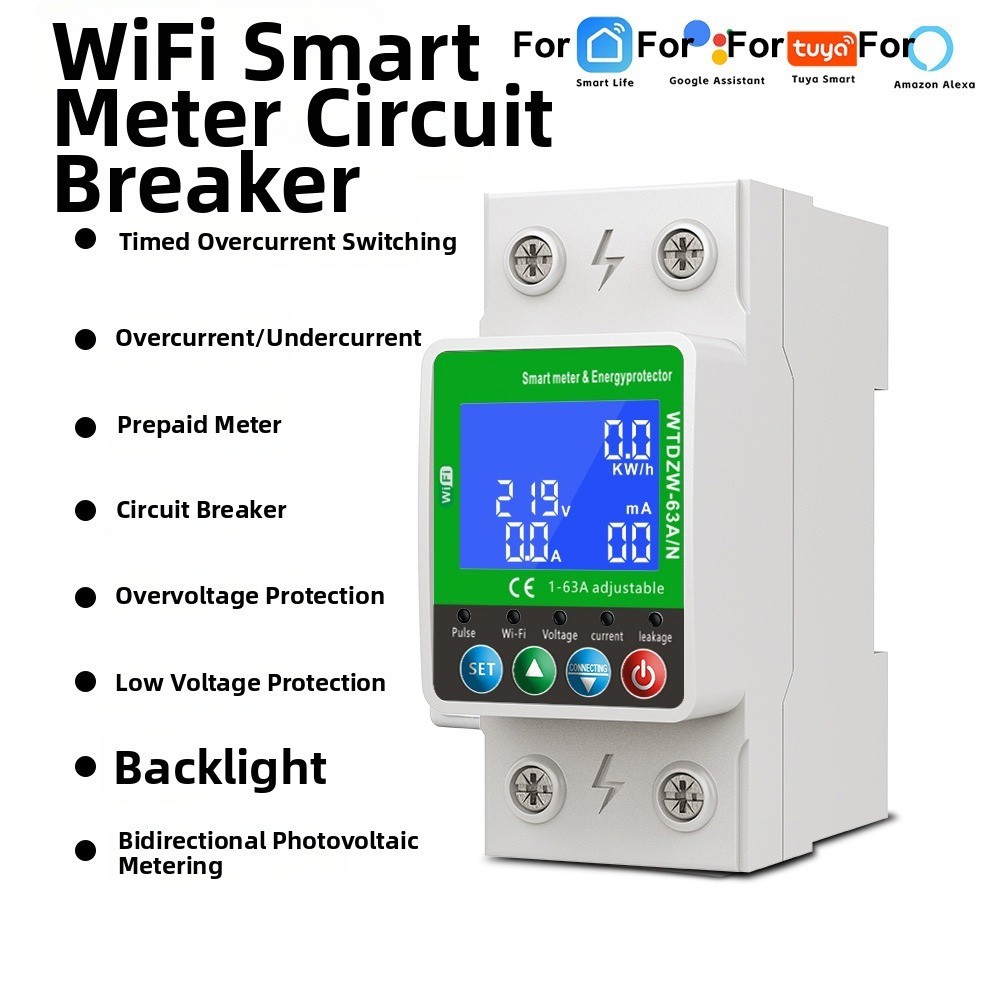 Water Pump Motor WiFi Controller AC230V ABS Housing Bidirectional Metering