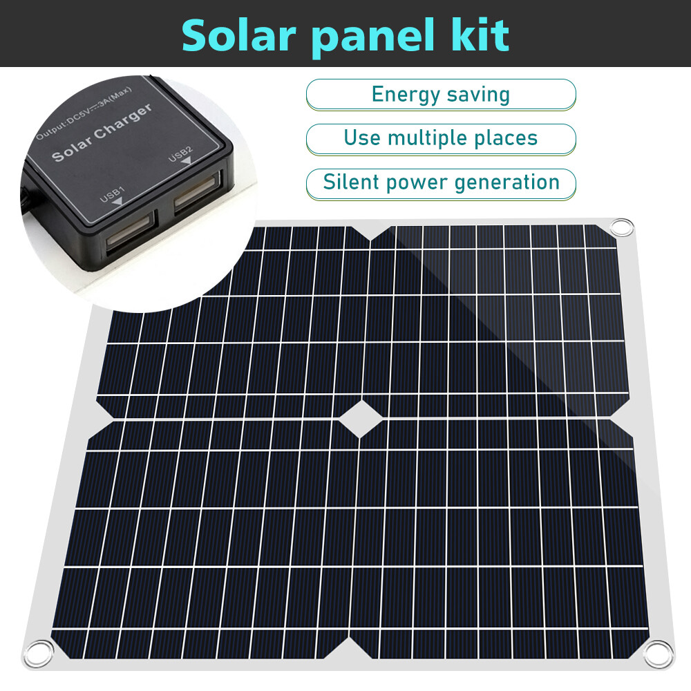 16000W Complete Solar Panel Kit Solar Power Generator 100A Home 110V Grid System