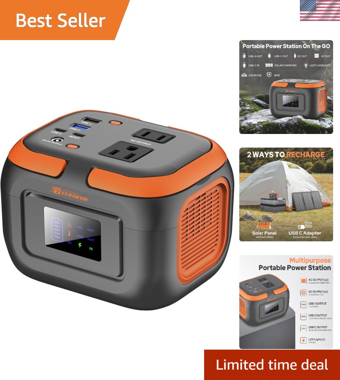 120W Solar-Compatible Power Pack: Optimal Solution for Camping and Off-Grid Life