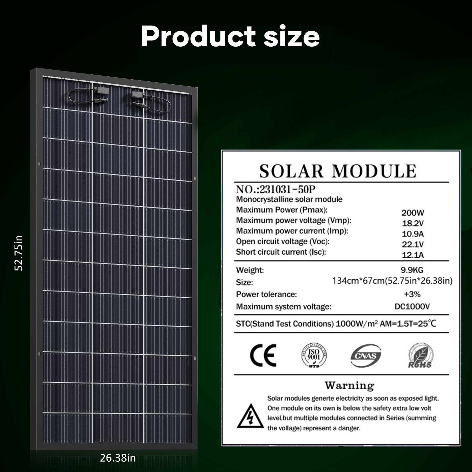 Bifacial 12V 400W 18BB Solar Panel High-Efficiency Battery Home PV Off-Grid Boat