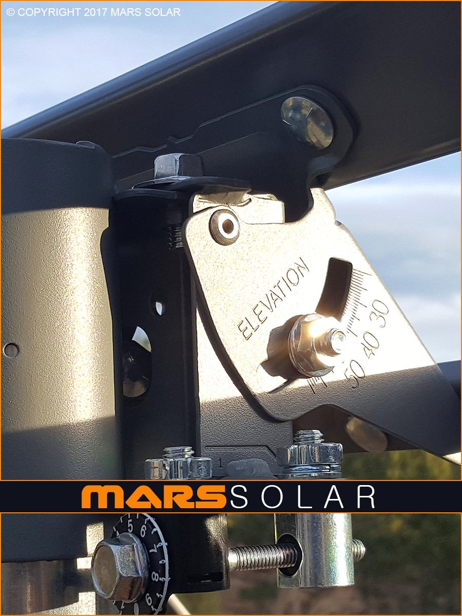 Mars Solar V2.0 Eagle Solar Panel Rack / 2″ (OD) Pole Mount Fits 40W – 700W