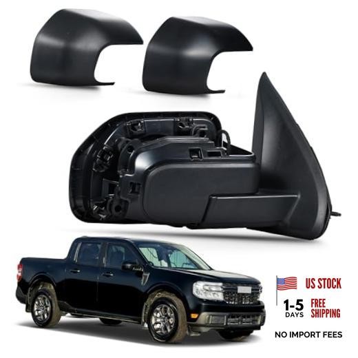 Side Mirror Assembly Compatible with 2022 R – 3 Pins & Textured Black &Primed