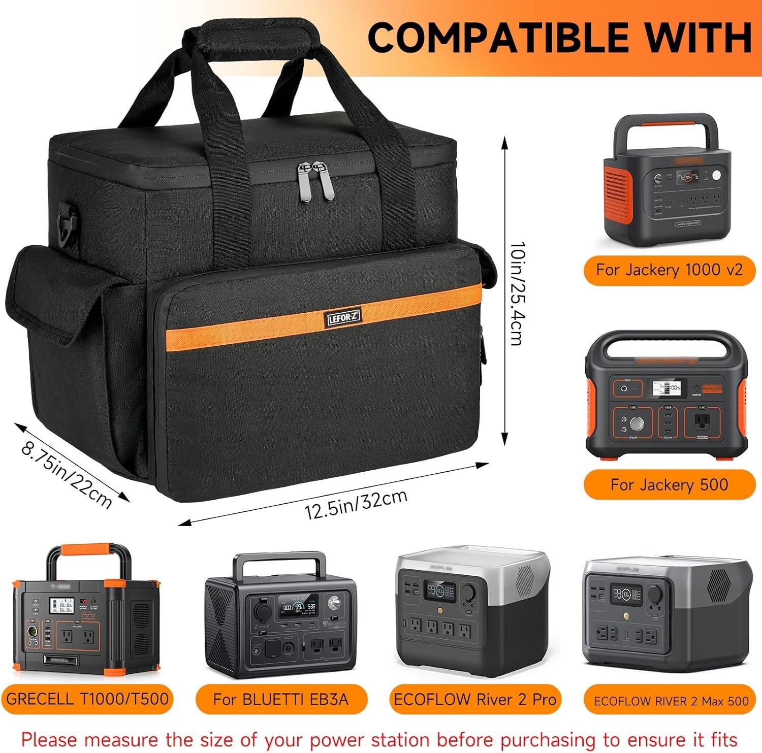 Protective Carrying Case for BLUETTI EB3A/GRECELL T500
