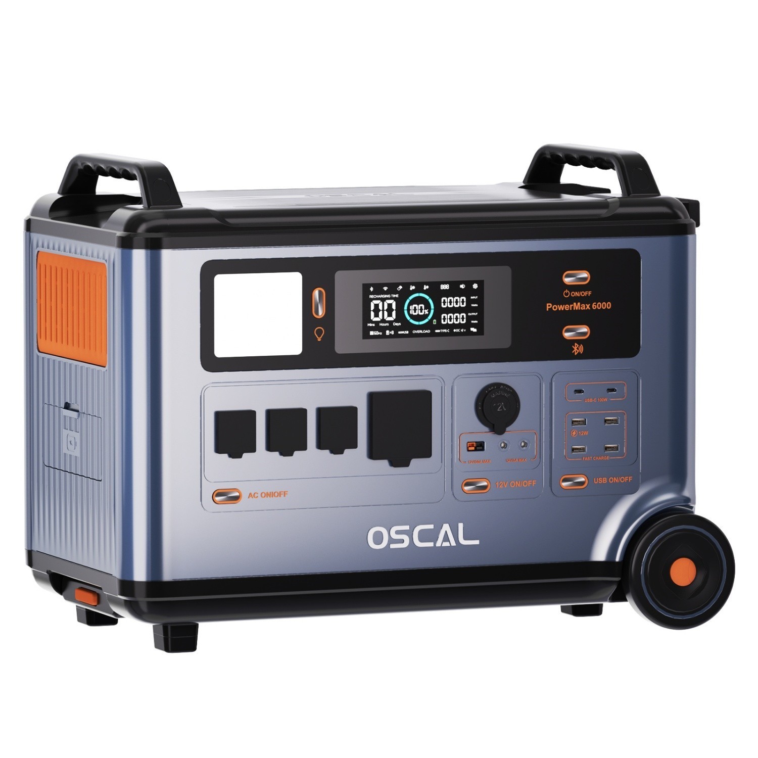 PowerMax 6000 Portable Power Station Solargenerator 6000W 3600Wh LiFePO4 OSCAL