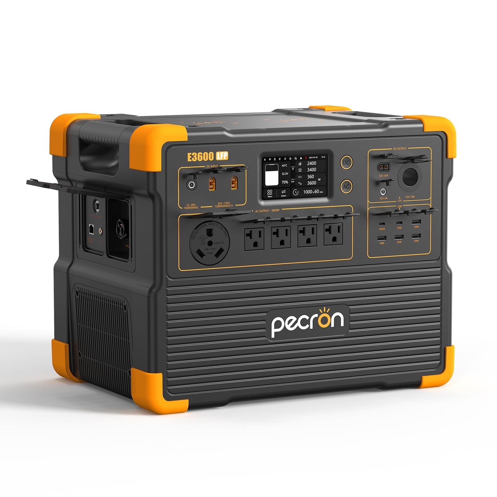 pecron e3600lfp Portable Power Station 3072Wh 3600W Home Backup Generator