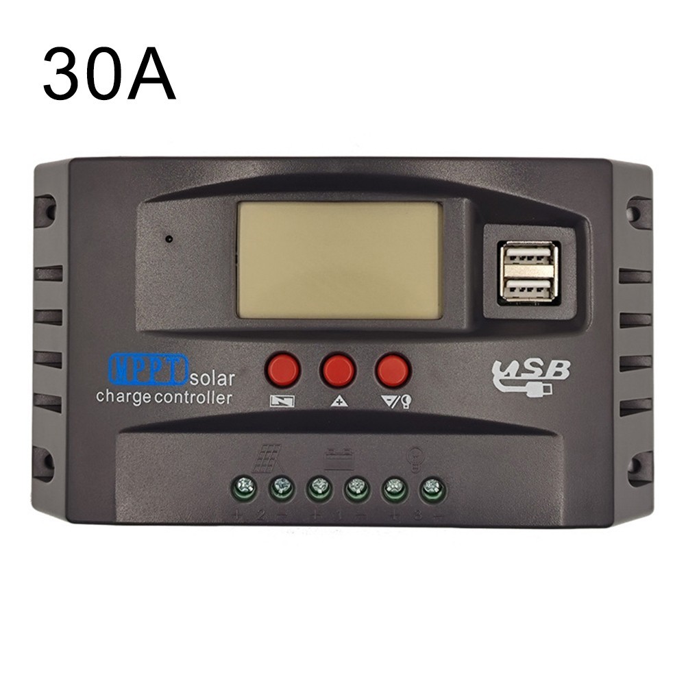 For MPPT Solar Charge Controller 30A 40A 50A 60A 80A with LCD Display USB