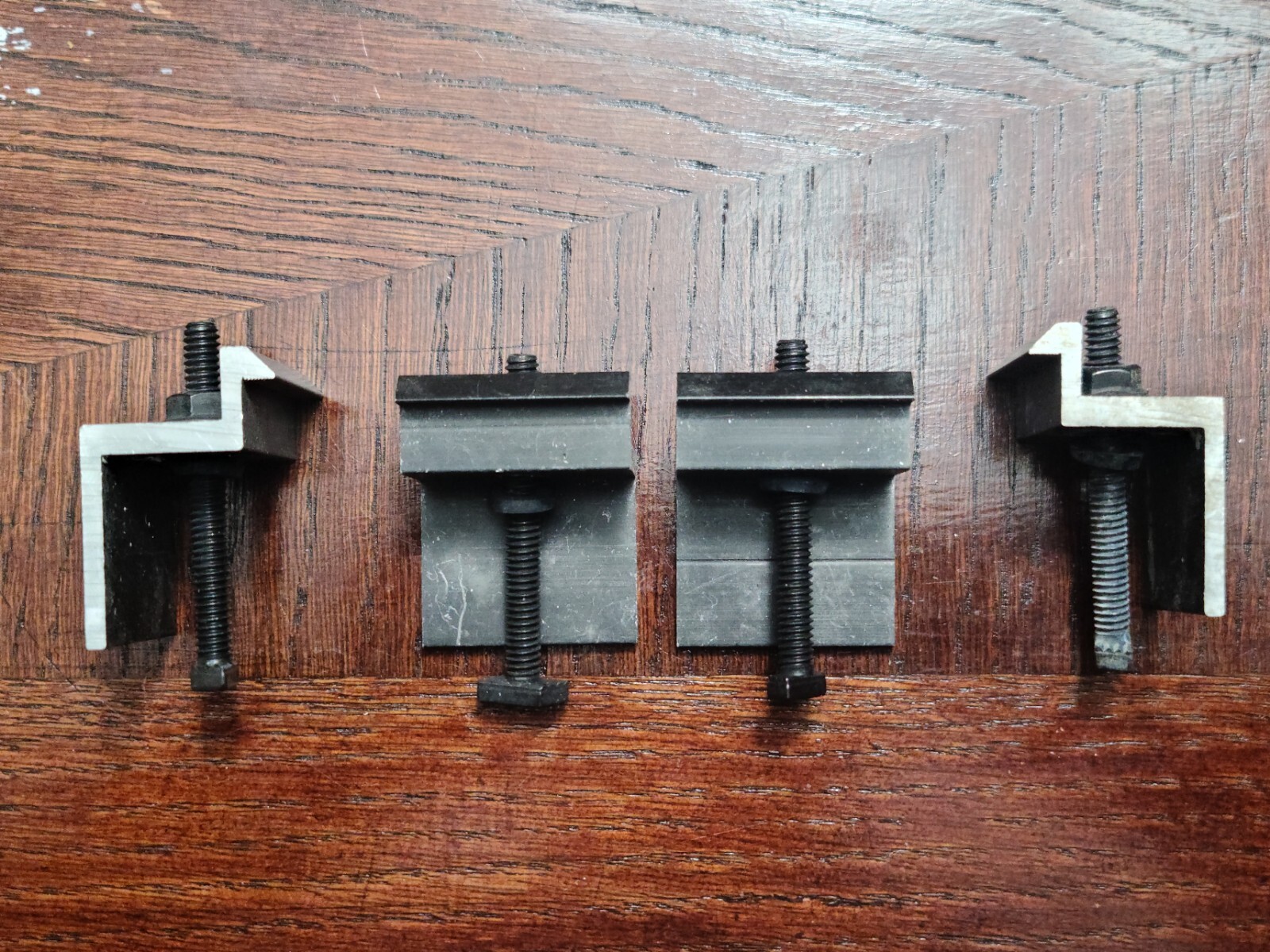 Lot of 4 UniRac Solar Mount End Clamps Dark Finish 302003D
