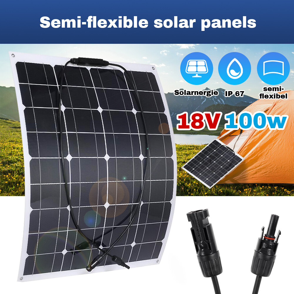 120W Watt 12V Solar Panel Mono PV Home RV Caravan Boat Camping Off-Grid Power