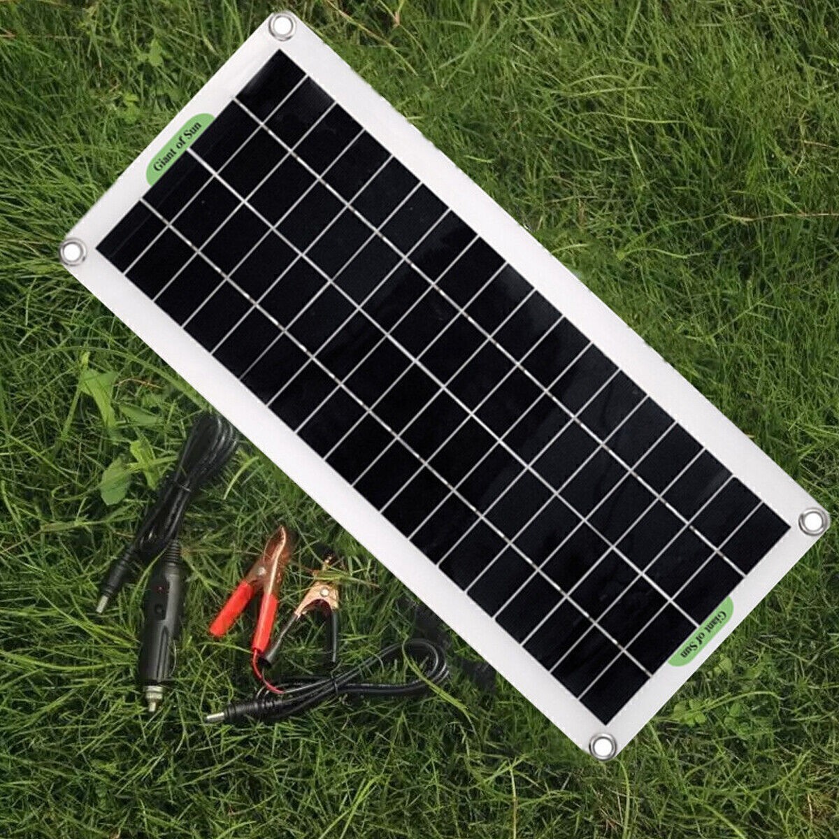 12V 30W Portable Solar Panel Mono Caravan Camping Home Battery Charge 30 Watt