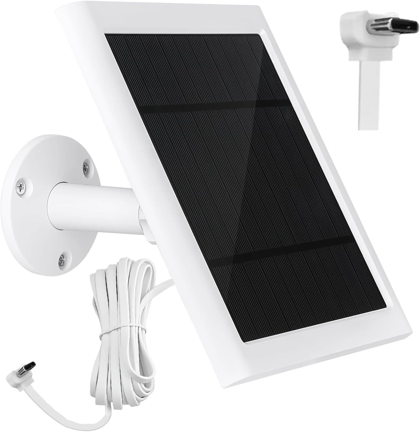Ring Doorbell Solar Panel 4W Charger with Type-C Port and 9.84ft Cable