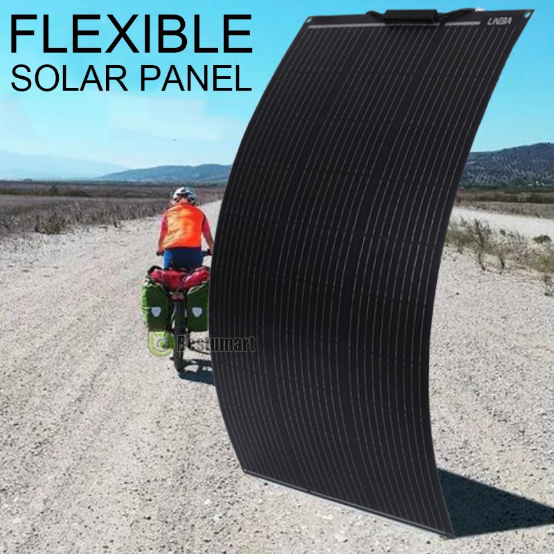 400W Flexible Solar Panel Kit & 5000W Watt Inverter RV Camping Off-Grid Rooftop