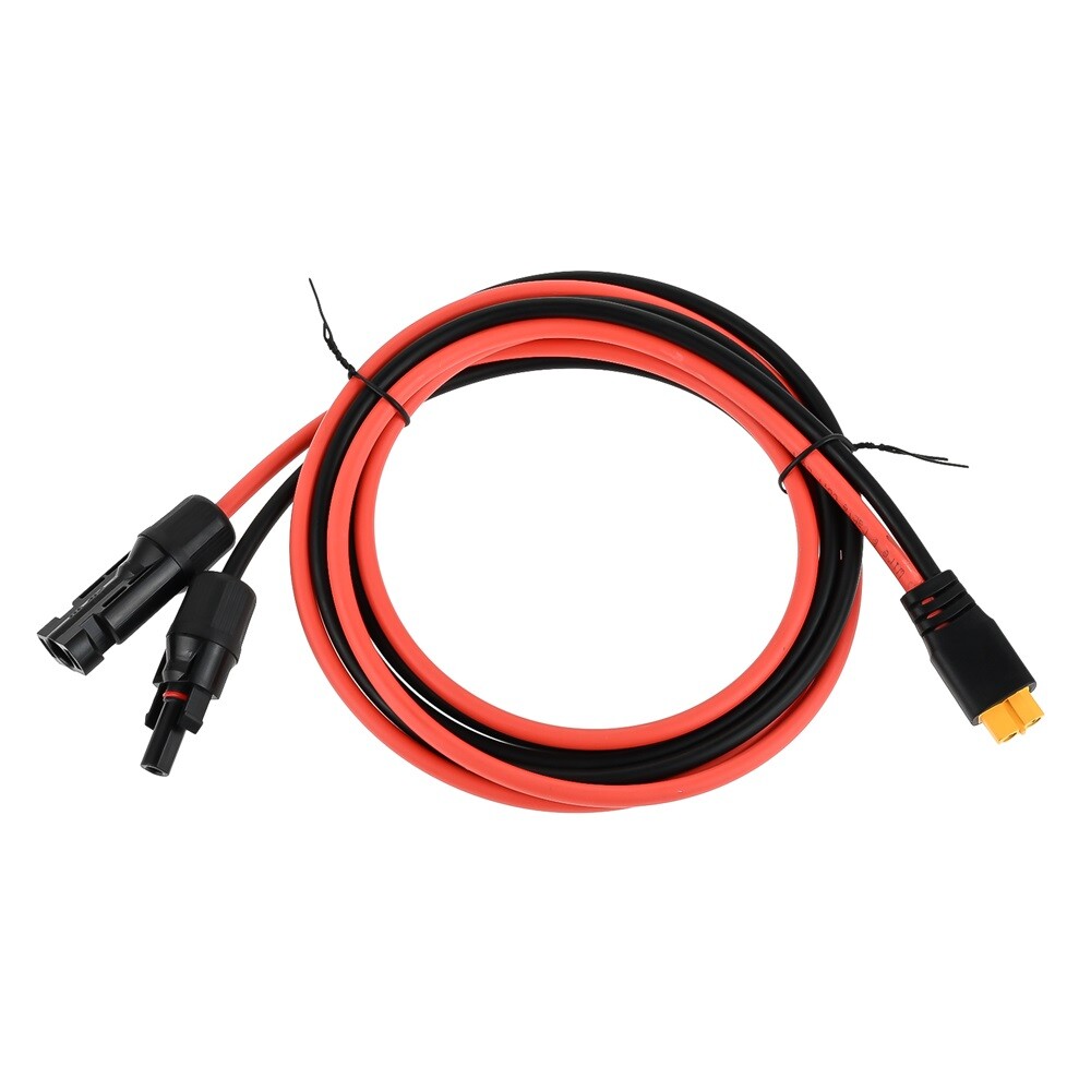 Solar Charge Cable Connector Extension to XT60 Female Adapter 1.5m 12AWG
