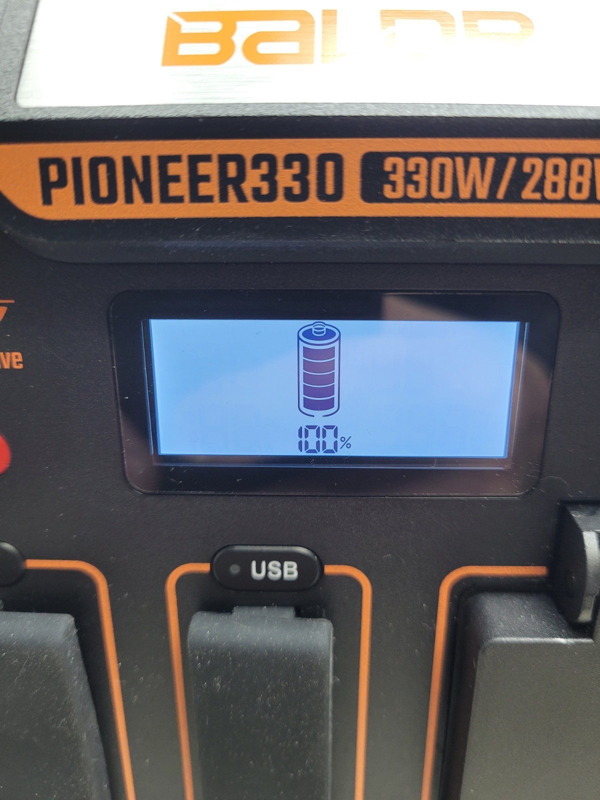 Baldr Pioneer 330 Portable Power Station (288Wh / 330W Rated) Backup Lithium Bat
