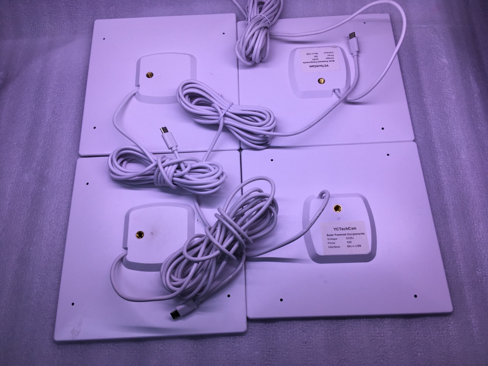 YCTechCam Solar Powered Lot of 4 – No stands