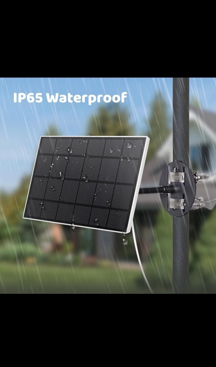 BIRDIFY Solar Panel for Bird Feeder Camera only, Type-C Charger, IP65 Waterproof