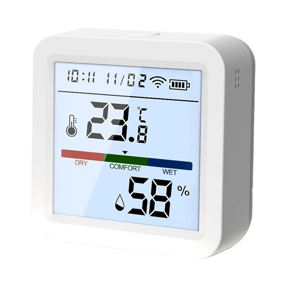 Indoor Climate Monitor with WiFi for Temperature and Humidity Tracking