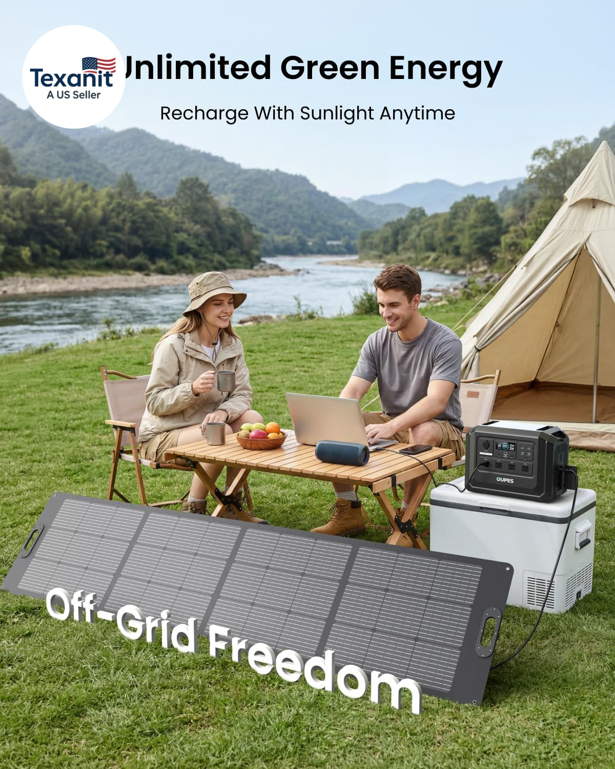 Mega 1 Lite Portable Power Station 1024Wh, 2000W AC Outlets (4500W Peak), Lifepo