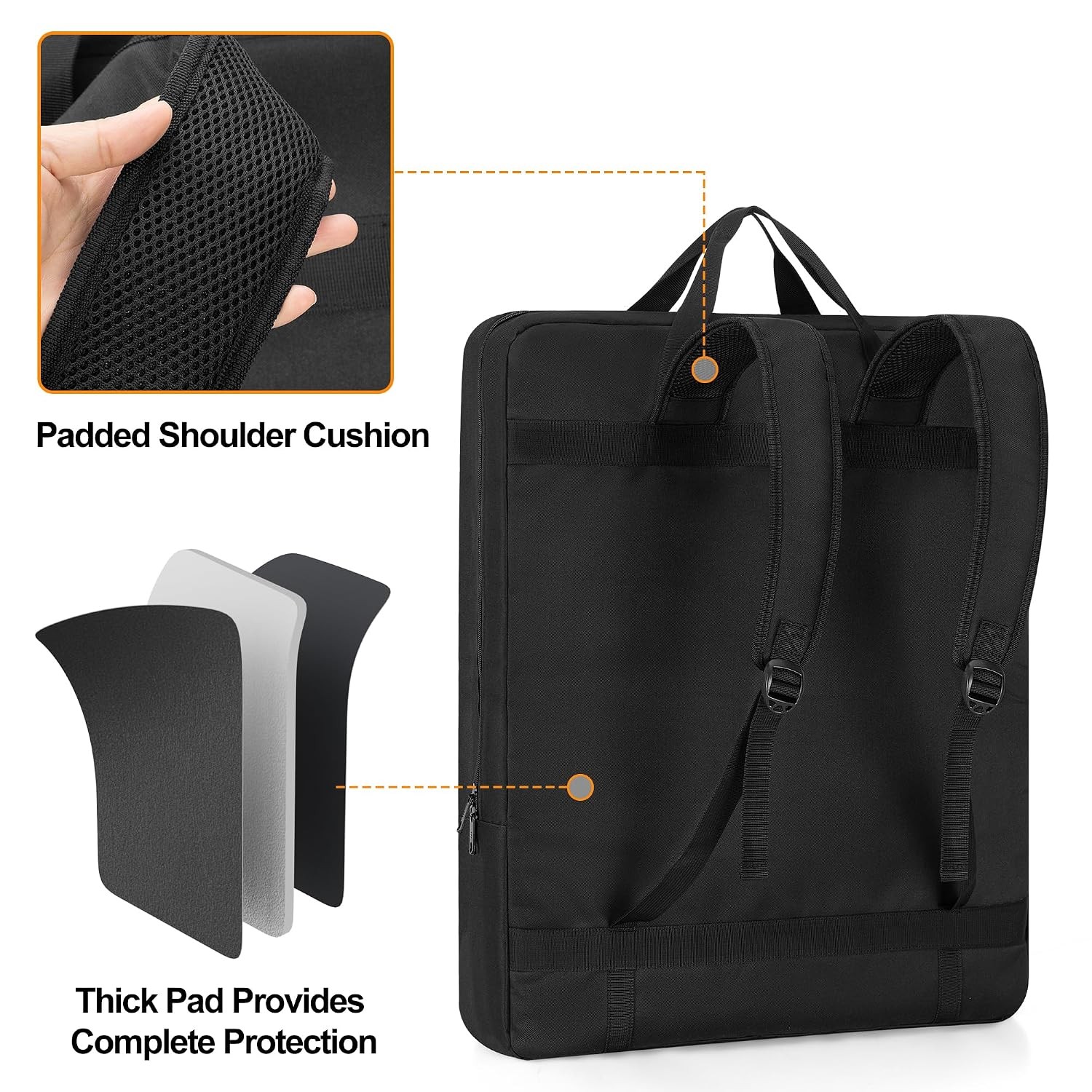 Solar Panel Storage Bag Compatible with Jackery SolarSaga 100W Travel Backpack