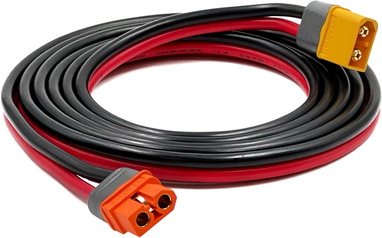 1.5M XT60 Male to Female Solar Charging Cable – 12AWG Adaptation for Ecoflow