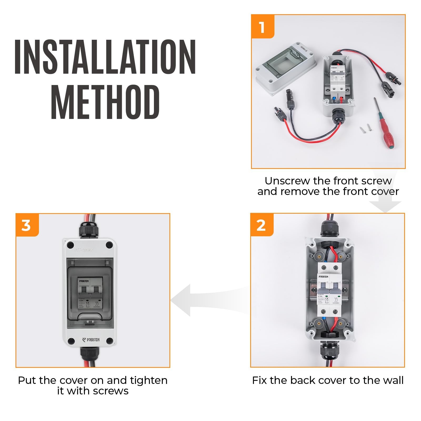 Solar Panel Disconnect Switch 1000V DC/AC 40A PV Disconnect Switch Outdoor Mi…