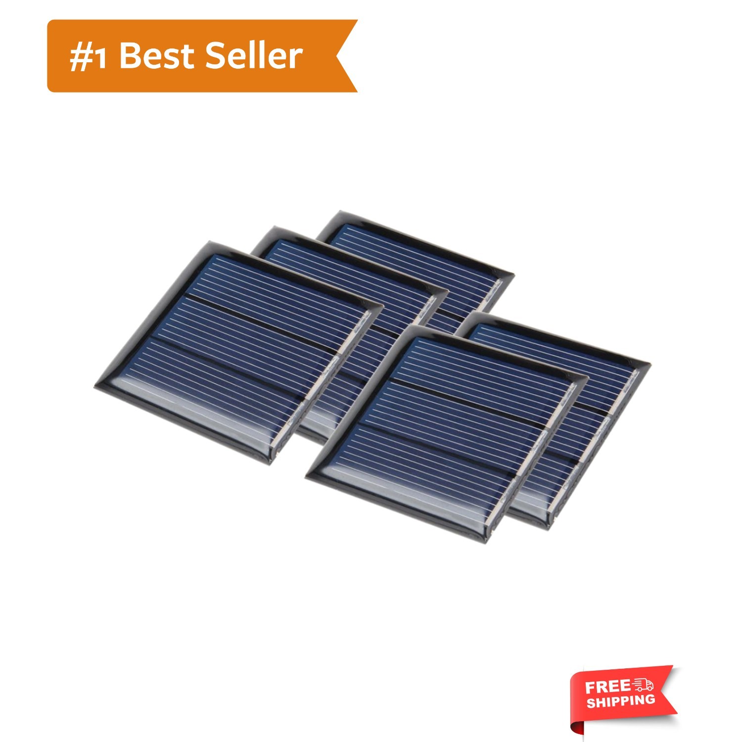 5Pcs 1.5V 150mA Poly Mini Solar Cell Panel Module DIY for Light Toys Charger …