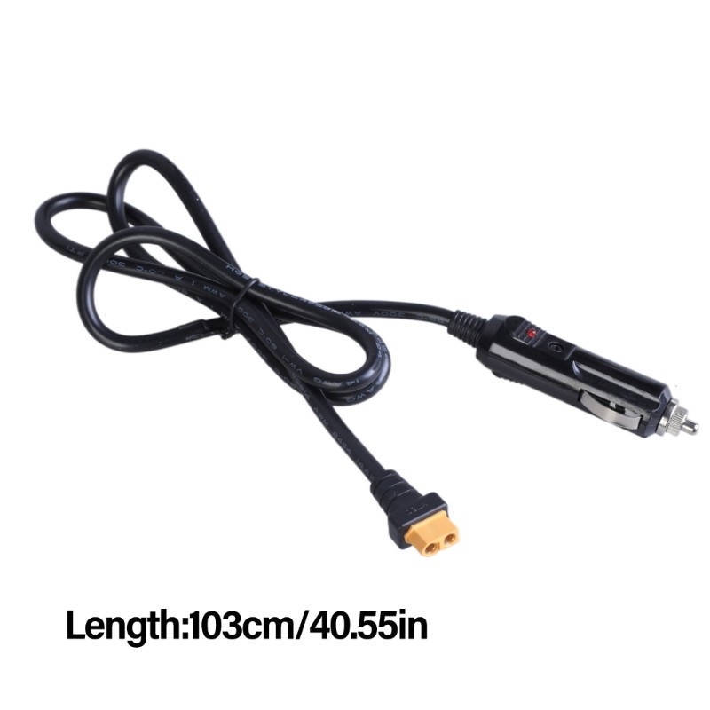 Car Charging Power Adapter to XT60 Extension Power Cable Compatibles 12V/24V
