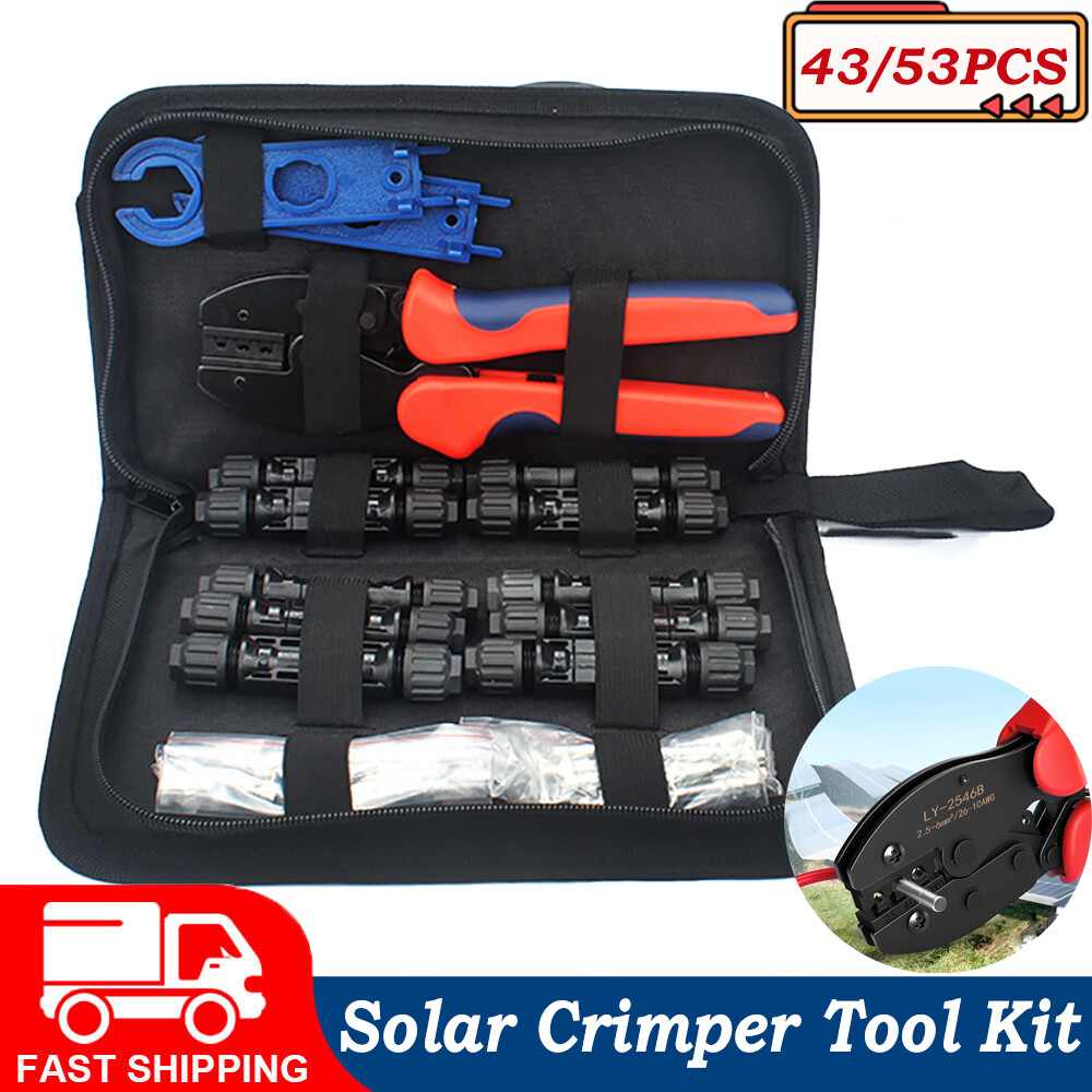 43X Solar Connector Crimper Tool Set for Solar Panel Cable Assembly Installation