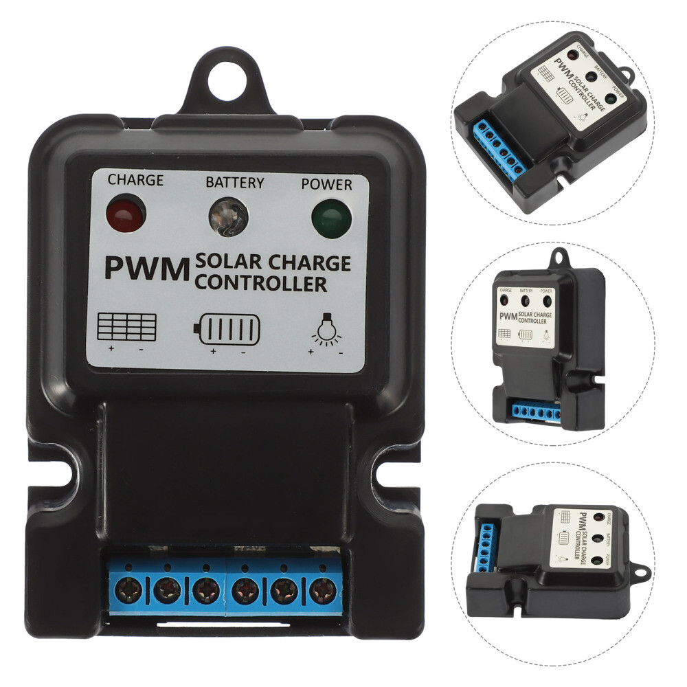 6V 12V 10A Auto Solar Panel Charge Controller Battery Charger Regulator Black