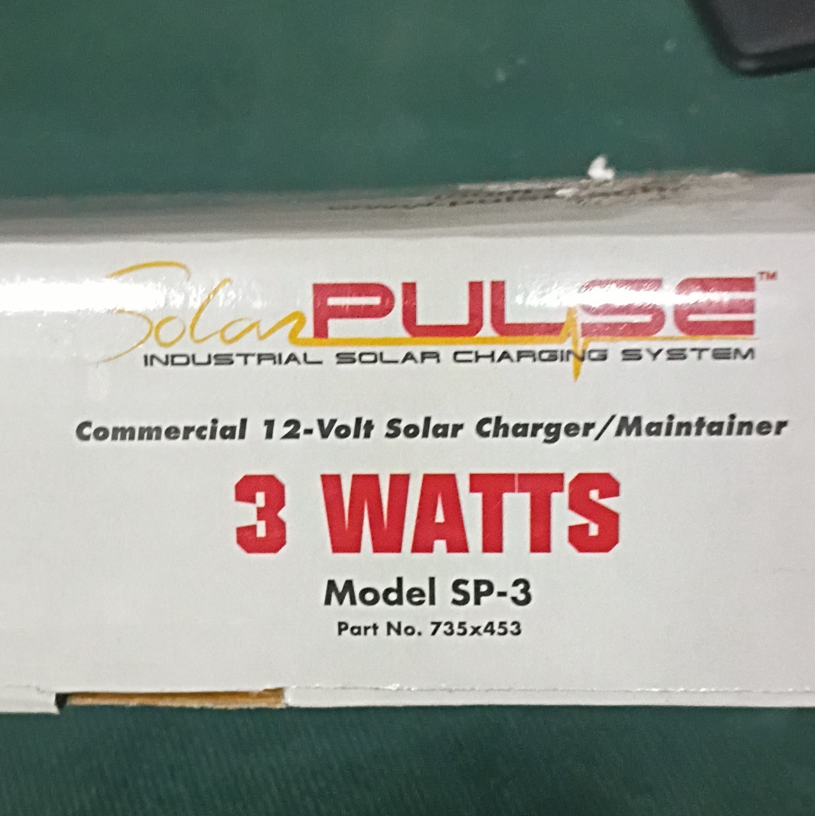 PulseTech SolarPulse SP-3 3W 12V Solar Charger/Maintainer Flexible LED