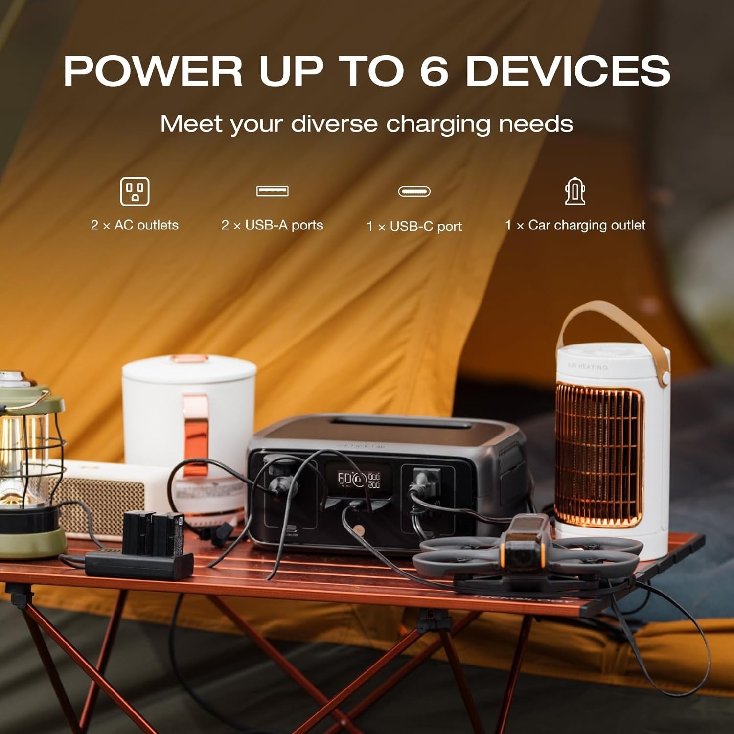 Portable Power Station RIVER 3 – Fast Charging