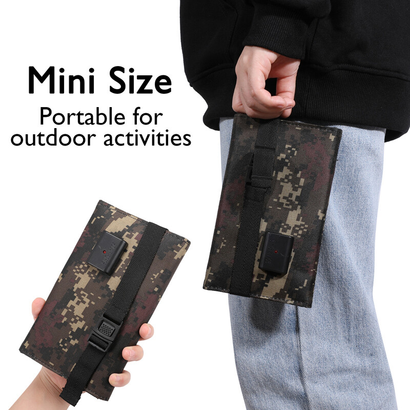 80W USB Solar Panel Folding Power Bank Outdoor Camping Hiking Phone Charger