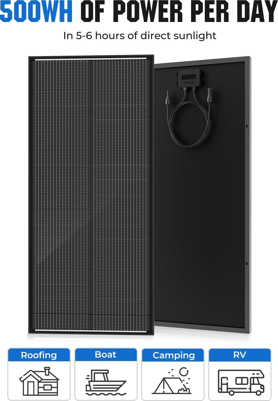 12V Monocrystalline Solar Panel 100W N Type Off Grid