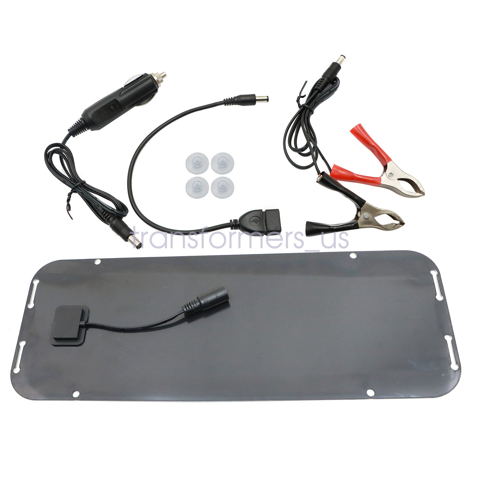 12V Trickle Charger 30W Solar Panel Battery Charger Kit Maintainer Car Boat RV