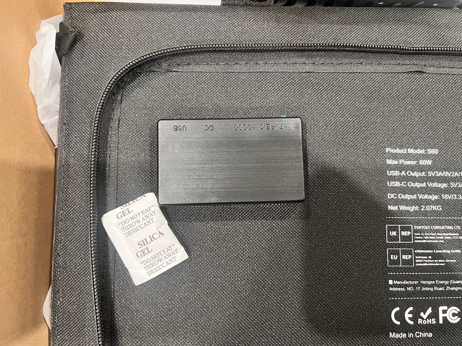 BRAND NEW! Powkey S60 Foldable Solar Panel Charger 18V DC Output X003XRFDUZ