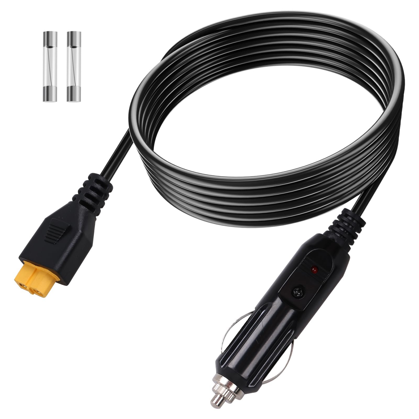 LCMLA 12V/24V XT60 Car Charging Cable Replacement for Ecoflow Delta/River Blu…