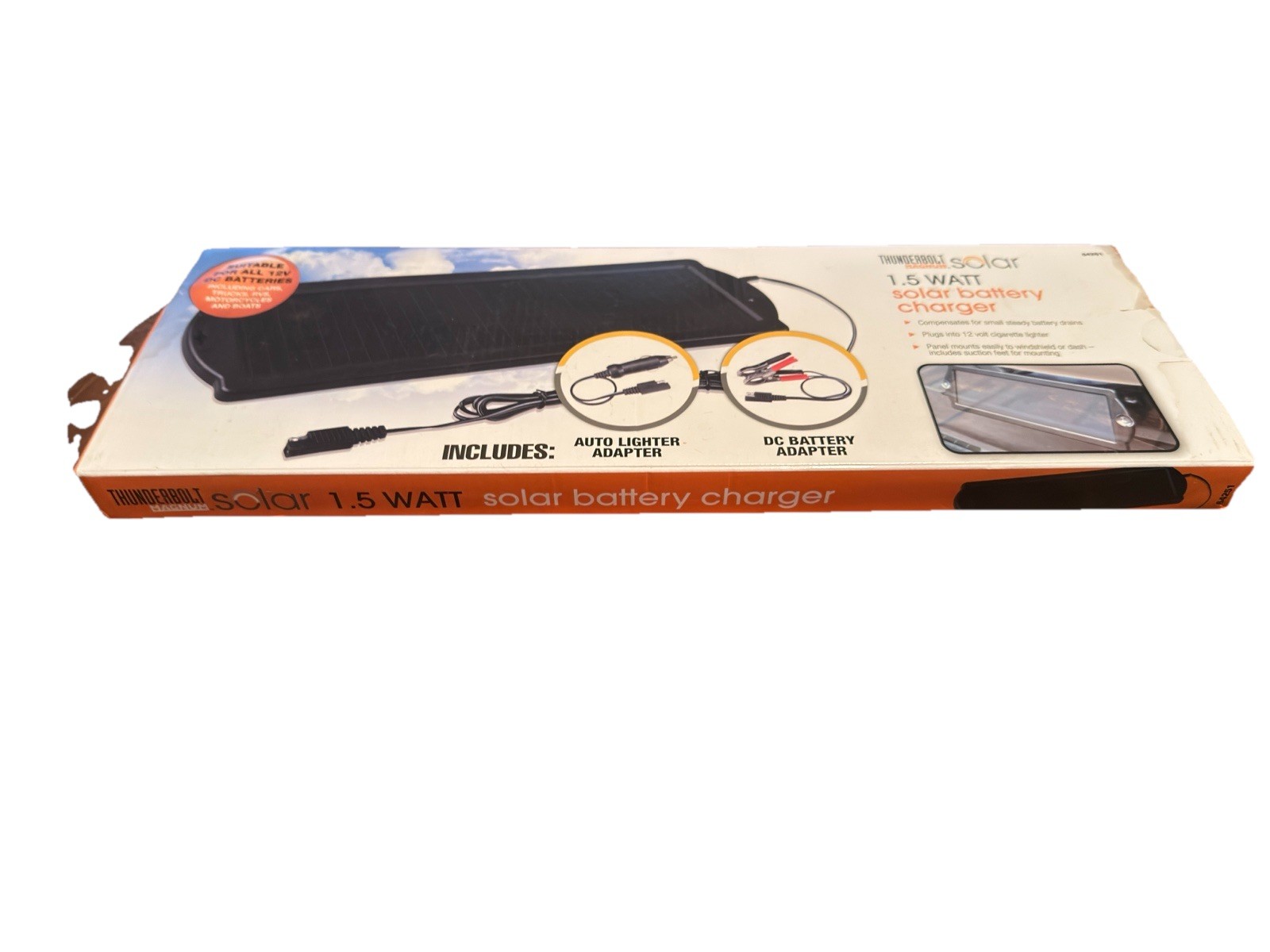 New Battery Maintainer Solar Charger 12V Tender Car Motorcycle Boats Trucks