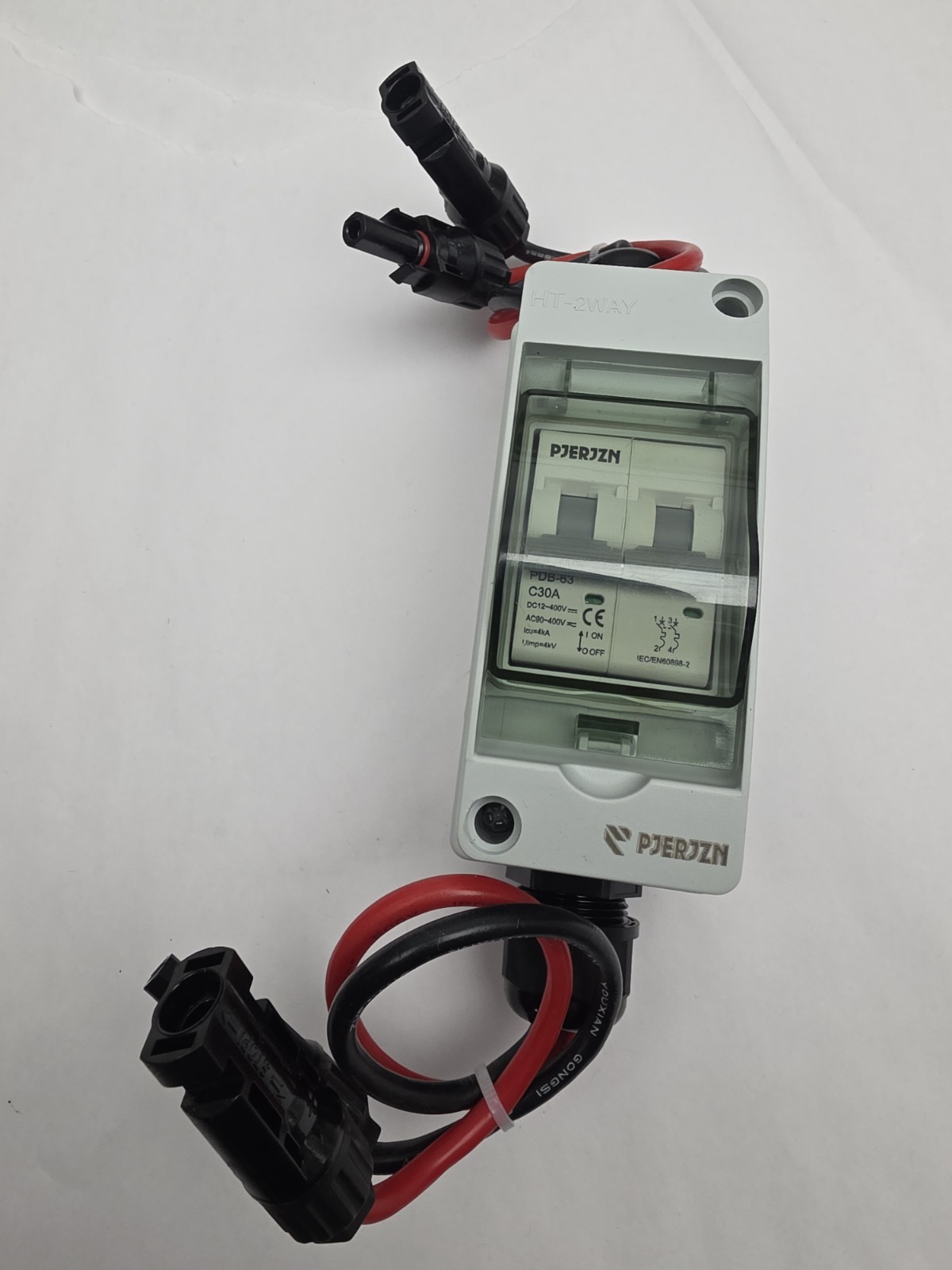 Pjerjzn Solar Panel Disconnect Switch PV Disconnect Swi HT-2Way, New-Open Box.