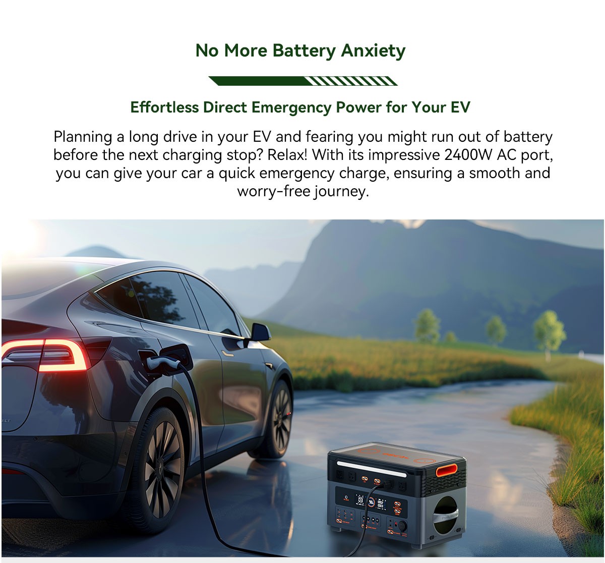 Blackview OSCAL 1872Wh 2400W Portable Power Station Solar Generator Backup Trips