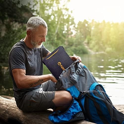40W Foldable Solar Panel Charger with USB-C and USB-A Outputs for Phones, 40 W
