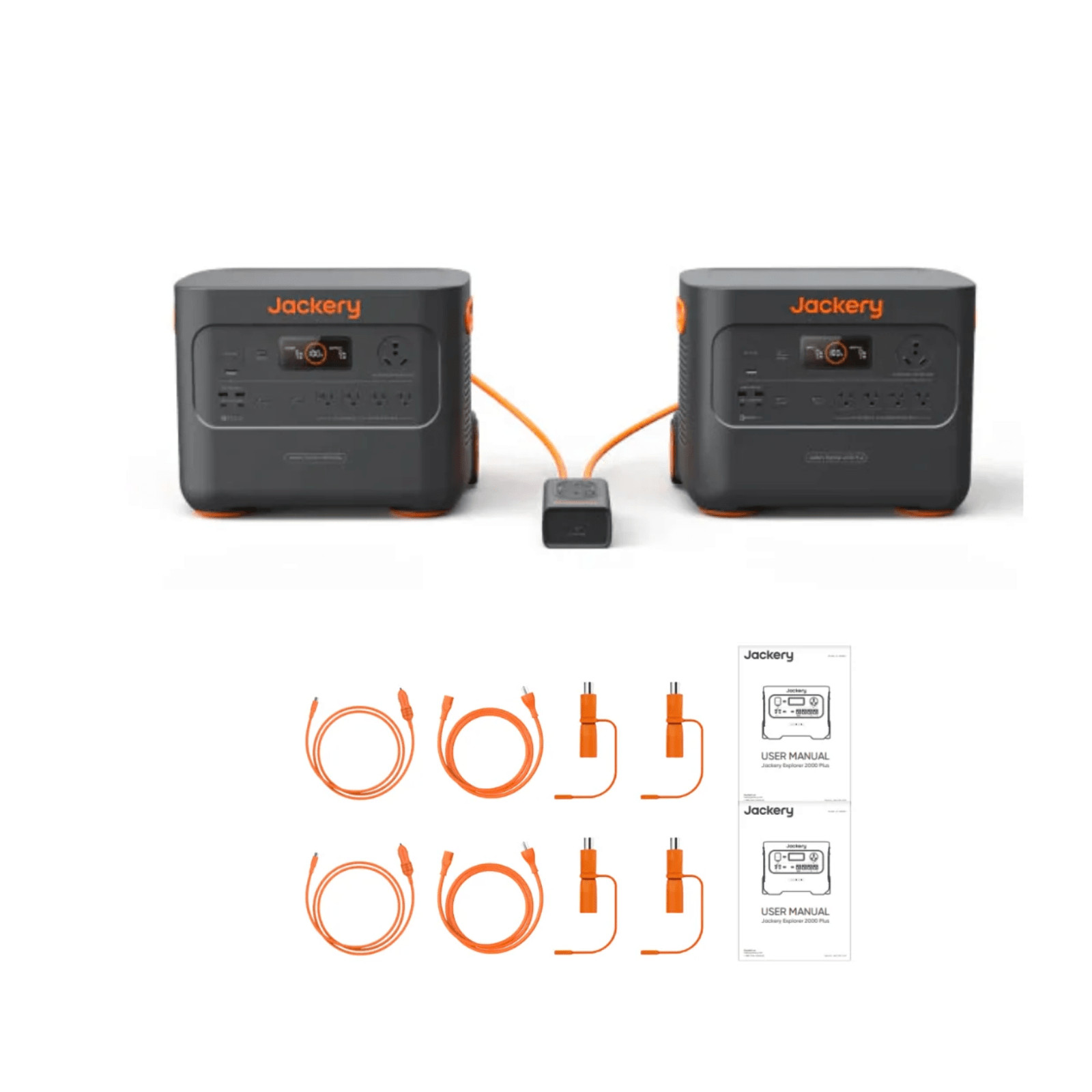 Jackery 2 E2000 Plus + Connector–Ships to PR HI AK Guam Saipan–Trusted US Seller