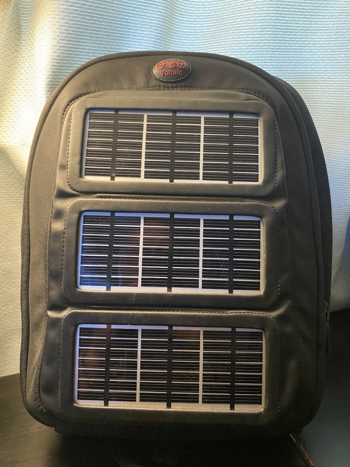 Vintage Voltaic Systems Solar Charger Backpack w/ Cables:
