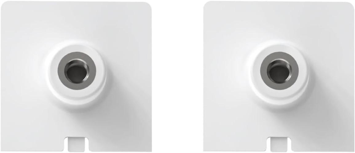 Secure 1/4 Inch Threaded Mount Adapters for Ring Solar Panels – White, 2 Pack