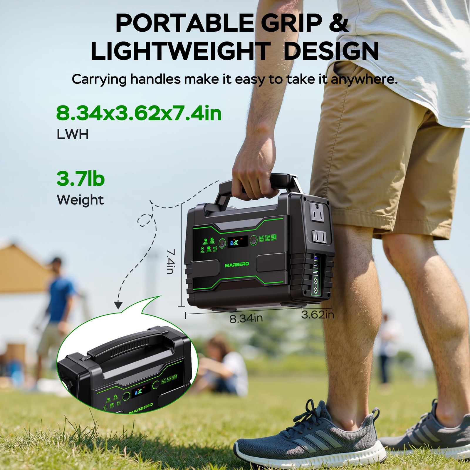 Generador Con Panel Solar Estación De Energía Portátil Para Emergencia, Camping