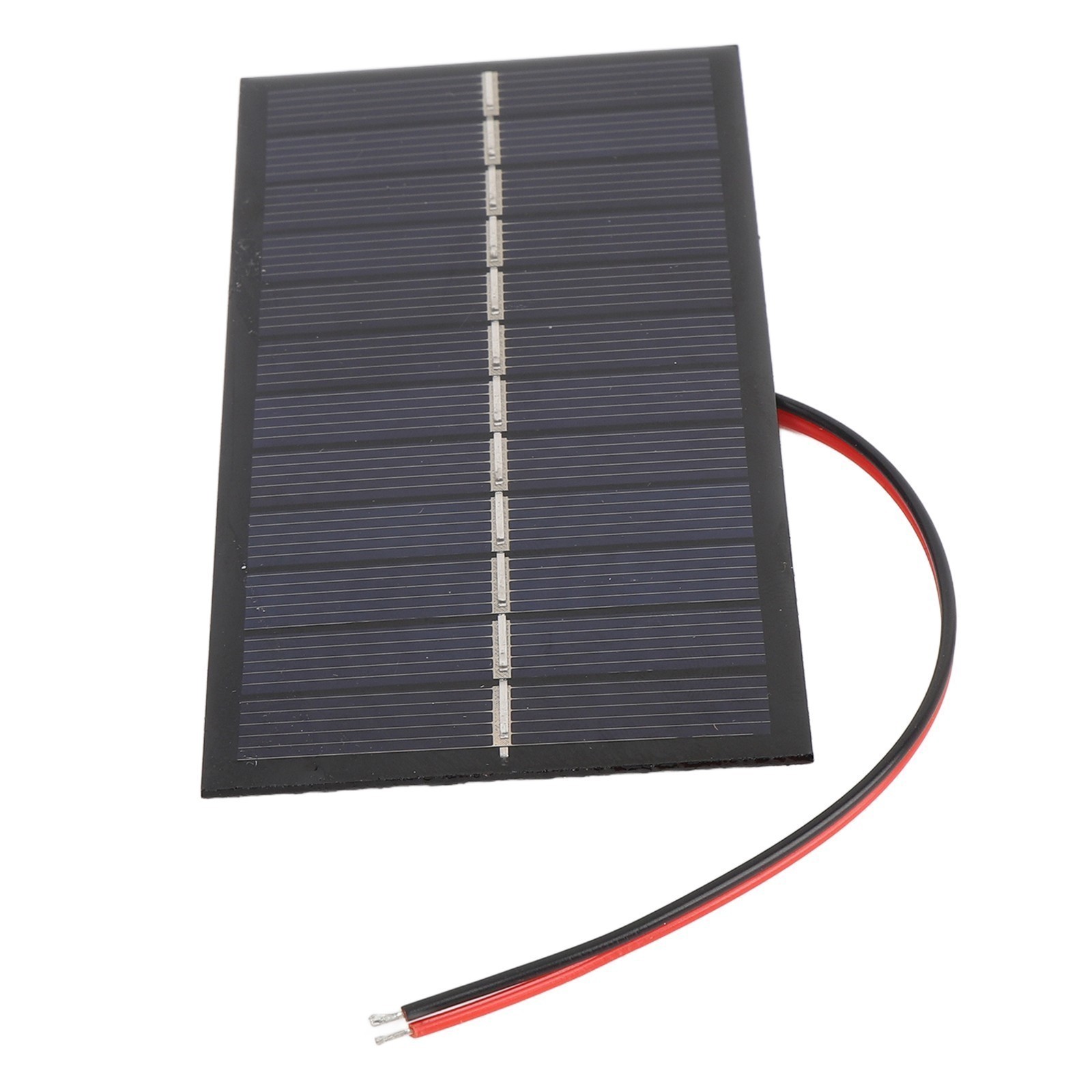 2pcs Solar Panel with Cable 1W 6V Polycrystalline Silicon Solar Charging Panel