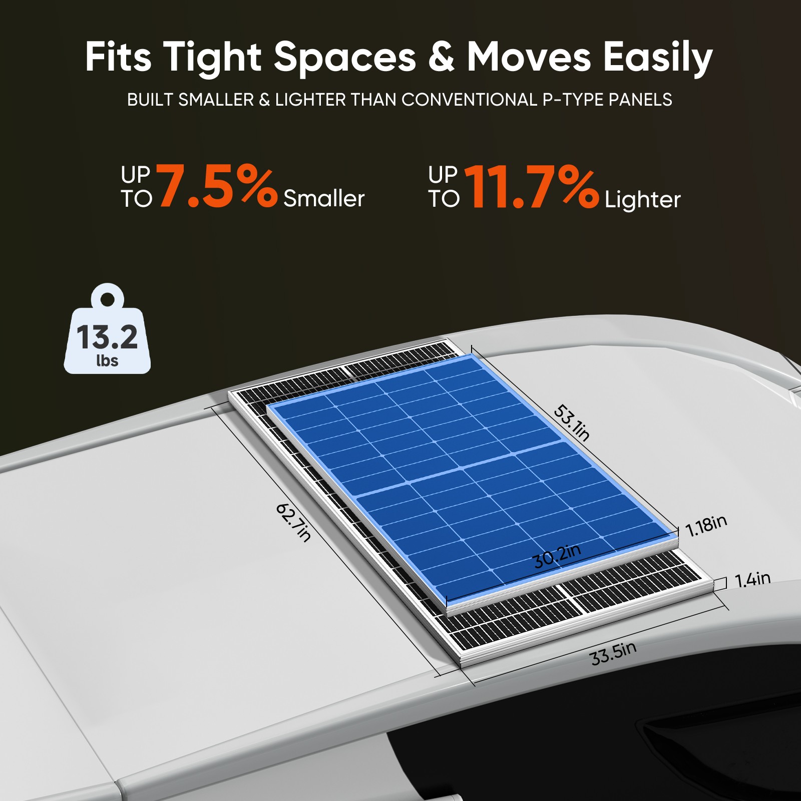 300W 600W 900W 1200W 12V Mono Solar Panel RV Home Camping Off-Grid Power Caravan