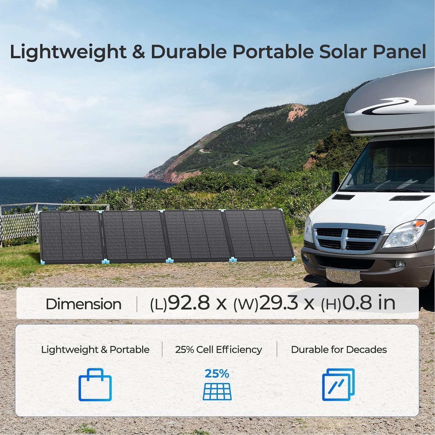 Ultra-Lightweight 300W Foldable Solar Charger – Perfect for Off-Grid Adventures